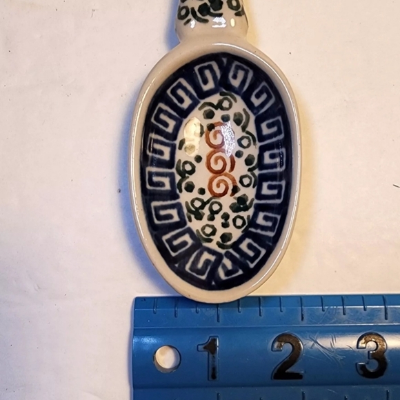 Ceramika Artystyczna Grecian Sea 12" Serving Spoon Boleslawiec Polish Pottery - Picture 11 of 11